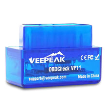 VEEPEAK Mini Bluetooth OBD-2 scanner, adapter voor EVNotify